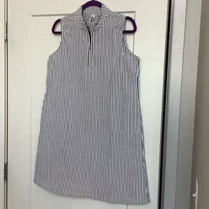 Lulu-B Navy and White Striped Sleeveless Shift Dress
